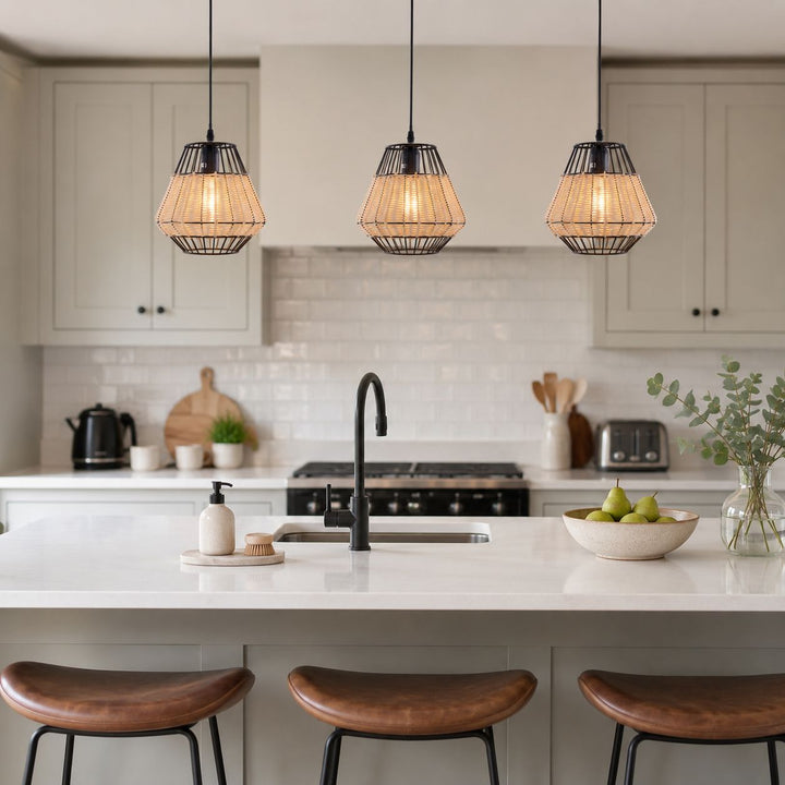 Glyph-Lightsin Hexagonal Woven Pendant Light for Natural Warmth and Modern Style Lightsin UK 