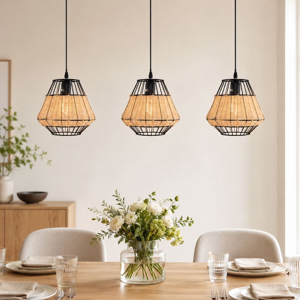 Lightsin Hexagonal Woven Pendant Light for Natural Warmth and Modern Style Lightsin UK 