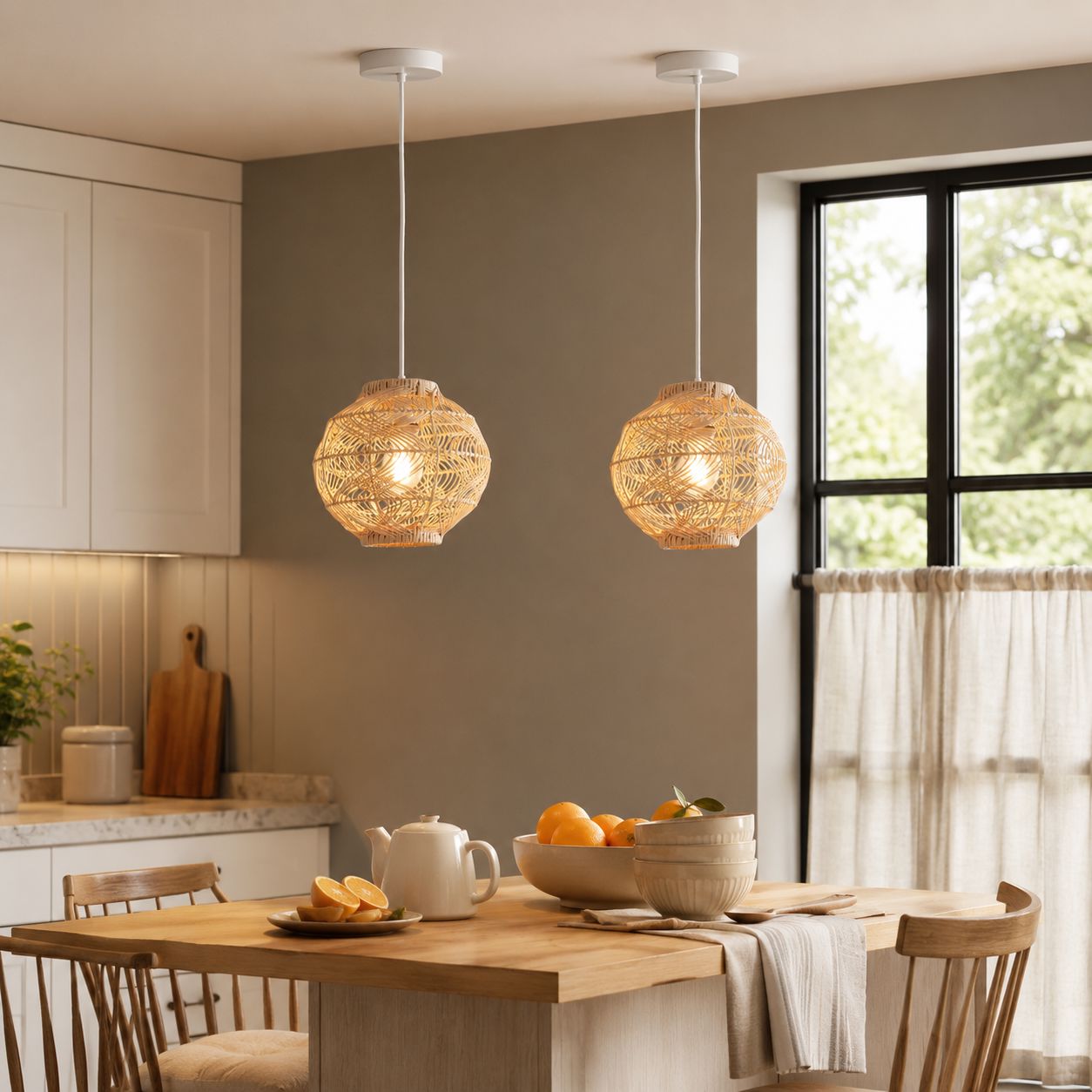 Lightsin Artisanal Rattan Pendant Light for Warm Interiors Lightsin UK 