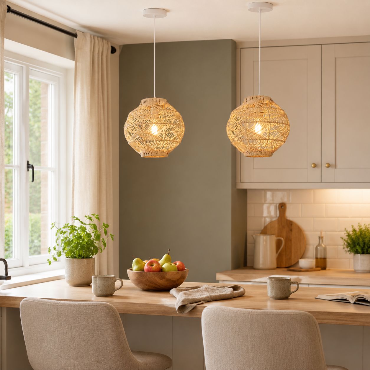 Lightsin Artisanal Rattan Pendant Light for Warm Interiors Lightsin UK 