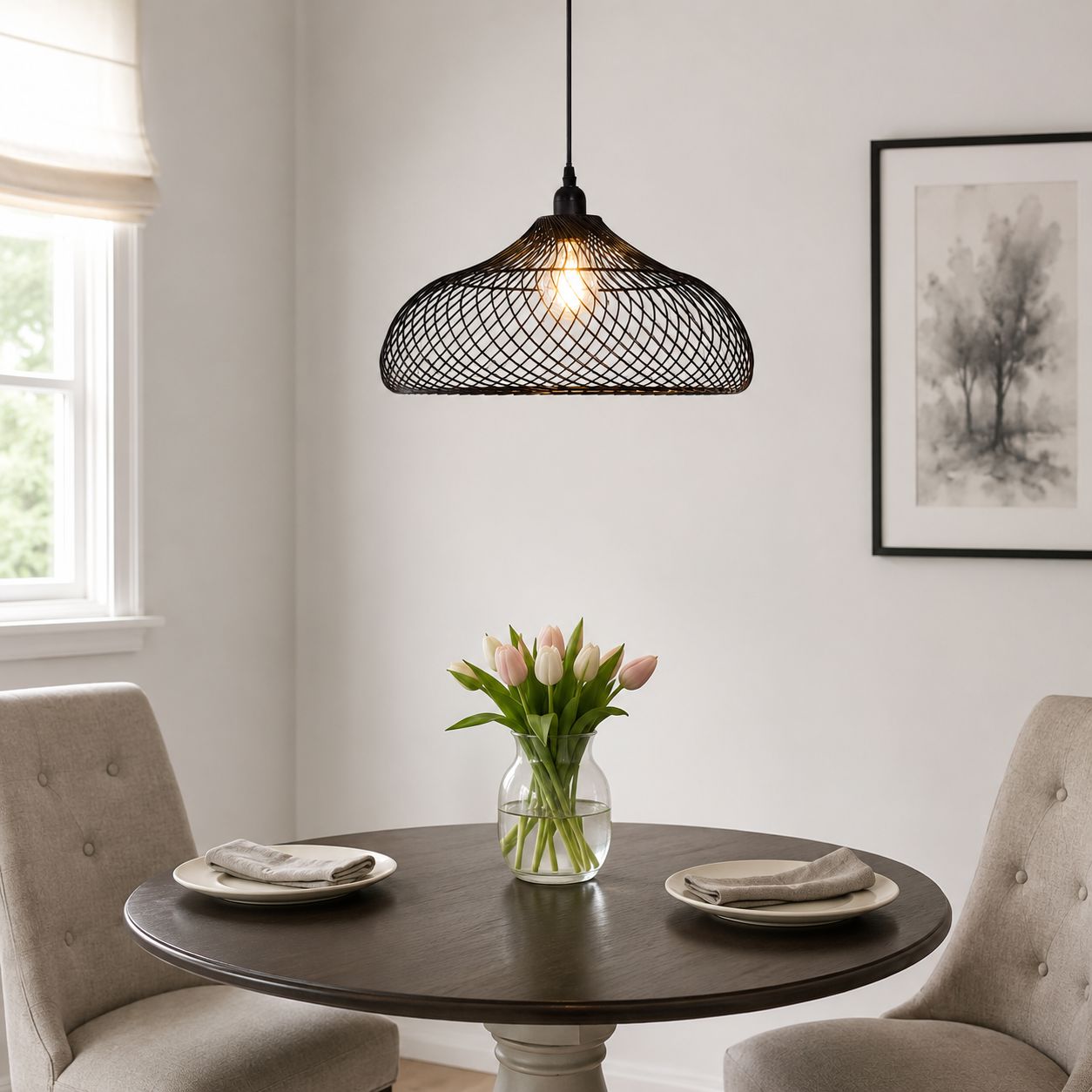 Glyph-Lightsin Industrial Style Black Iron Pendant Light with Spiral Design Lightsin UK 