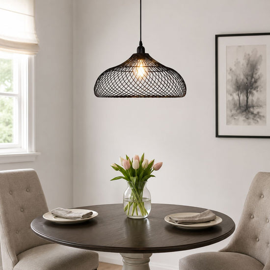 Glyph-Lightsin Industrial Style Black Iron Pendant Light with Spiral Design Lightsin UK 