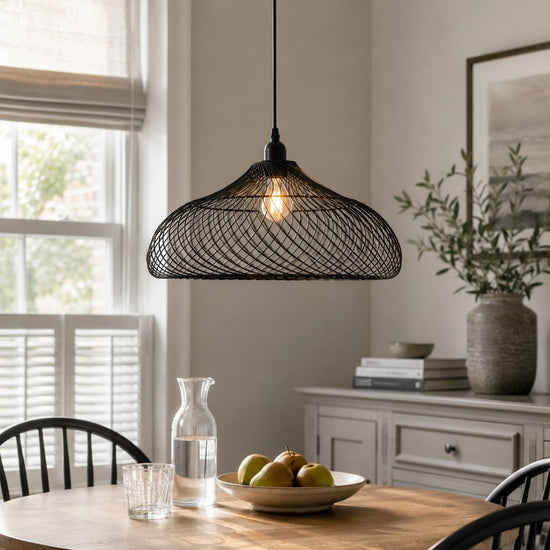Glyph-Lightsin Industrial Style Black Iron Pendant Light with Spiral Design Lightsin UK 