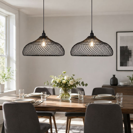 Glyph-Lightsin Industrial Style Black Iron Pendant Light with Spiral Design Lightsin UK 