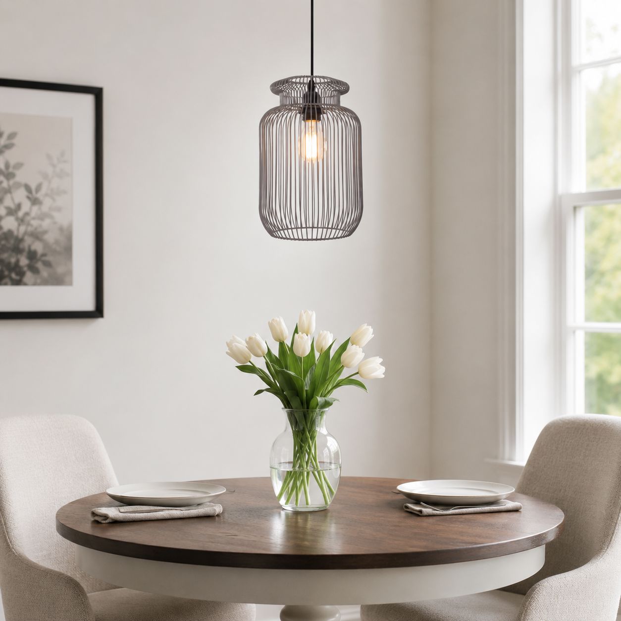 Glyph-Lightsin Sleek Modern Grey Iron Pendant Light for Home Decor Living and Home 