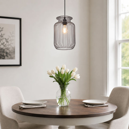 Glyph-Lightsin Sleek Modern Grey Iron Pendant Light for Home Decor Living and Home 