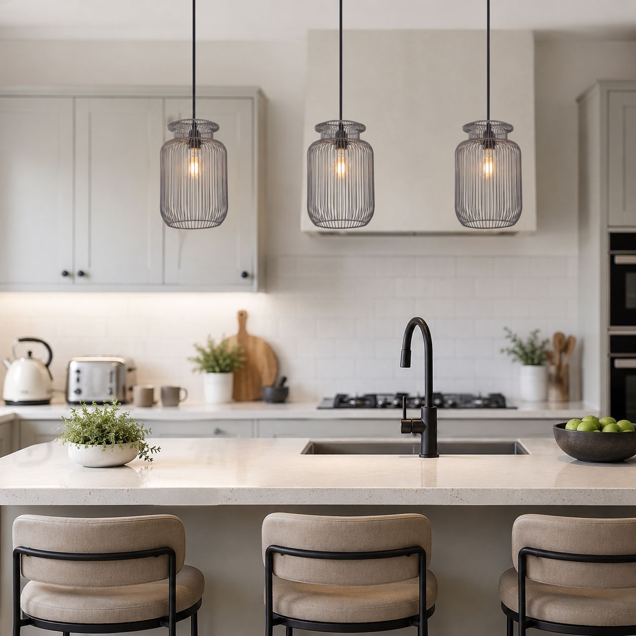 Glyph-Lightsin Sleek Modern Grey Iron Pendant Light for Home Decor Living and Home 