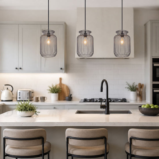 Glyph-Lightsin Sleek Modern Grey Iron Pendant Light for Home Decor Living and Home 