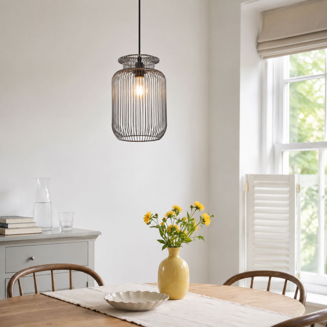 Glyph-Lightsin Sleek Modern Grey Iron Pendant Light for Home Decor Living and Home 