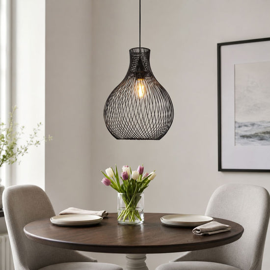 Glyph-Lightsin Minimalist Black Wire Cage Pendant Light for Home Decor Lightsin UK 
