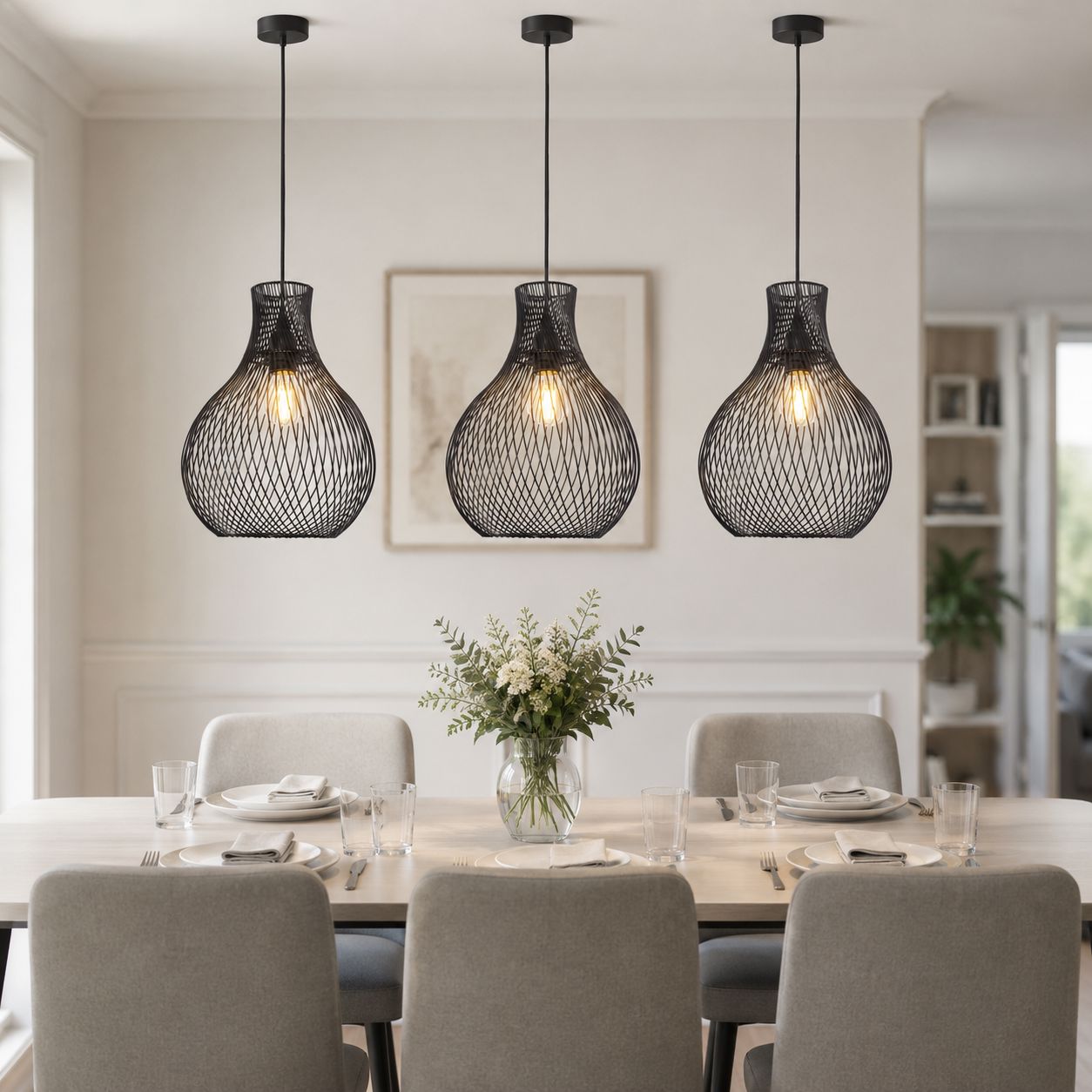 Glyph-Lightsin Minimalist Black Wire Cage Pendant Light for Home Decor Lightsin UK 