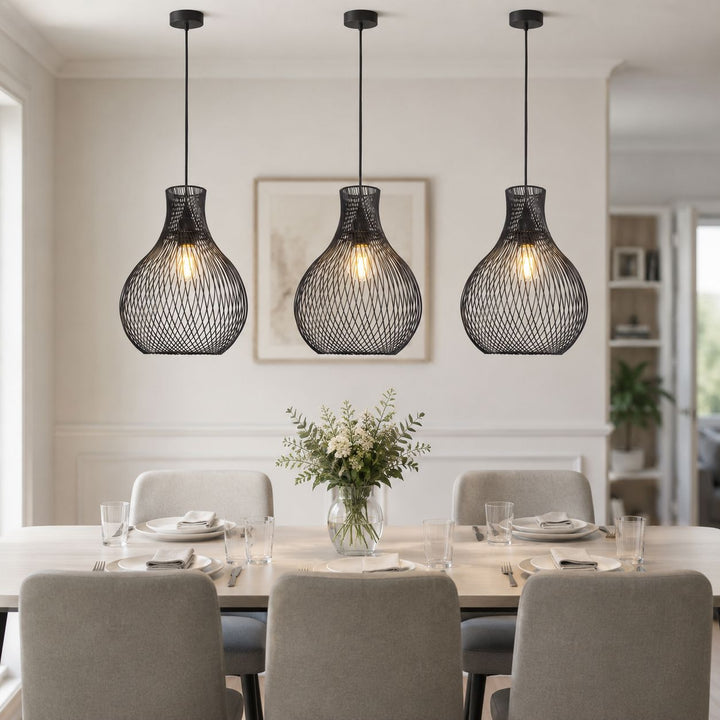 Glyph-Lightsin Minimalist Black Wire Cage Pendant Light for Home Decor Lightsin UK 