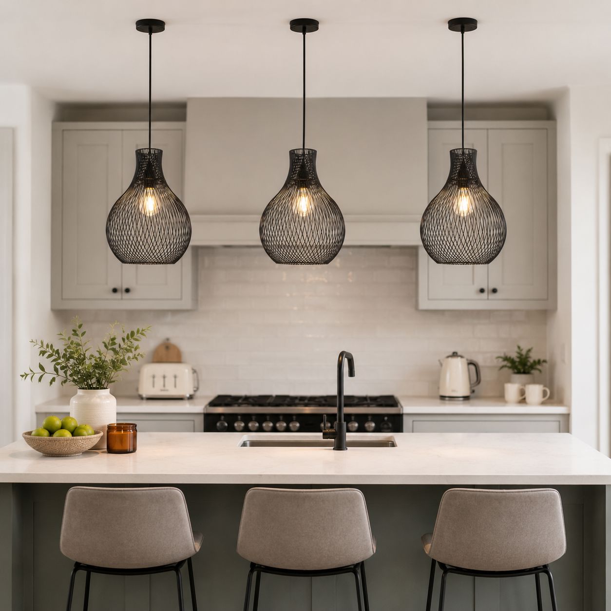 Glyph-Lightsin Minimalist Black Wire Cage Pendant Light for Home Decor Lightsin UK 