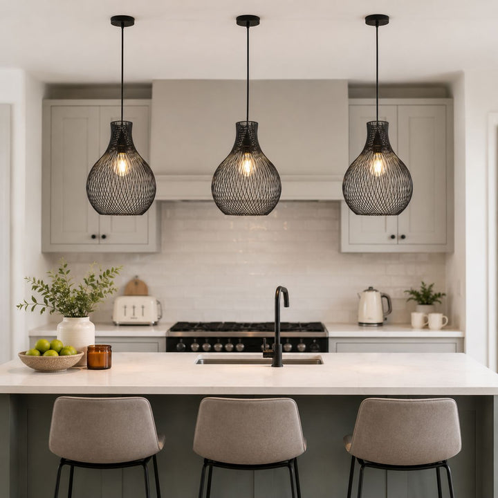 Glyph-Lightsin Minimalist Black Wire Cage Pendant Light for Home Decor Lightsin UK 