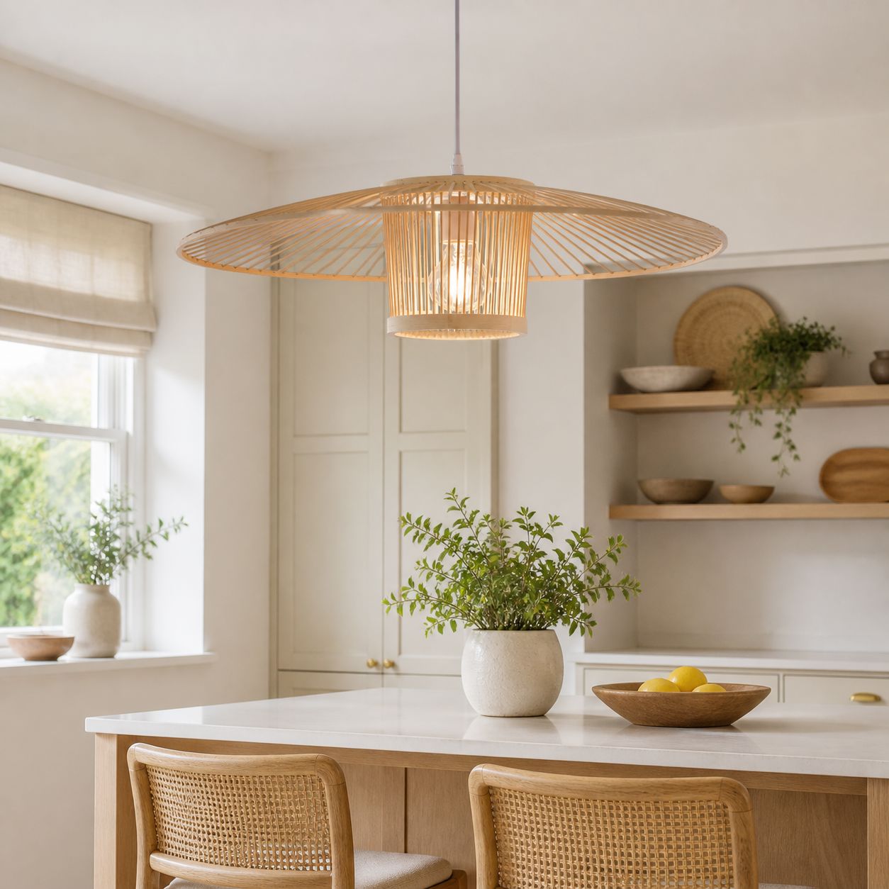 Lightsin Bamboo Pendant Light for Organic Elegance and Warmth Lightsin UK 