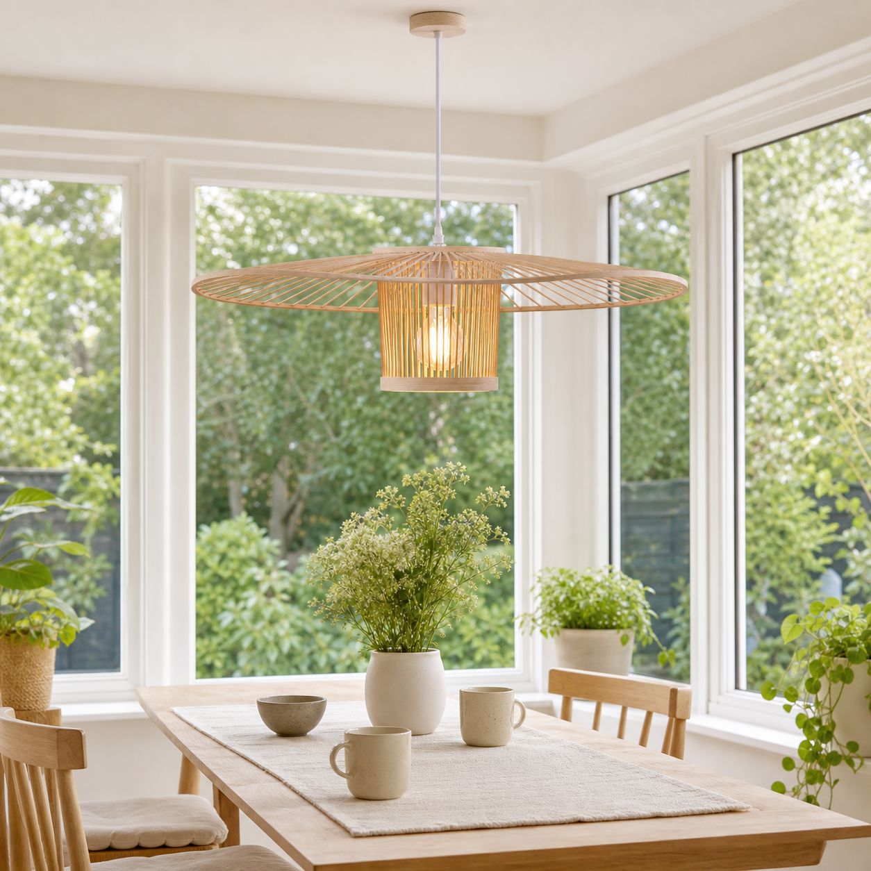Lightsin Bamboo Pendant Light for Organic Elegance and Warmth Lightsin UK 