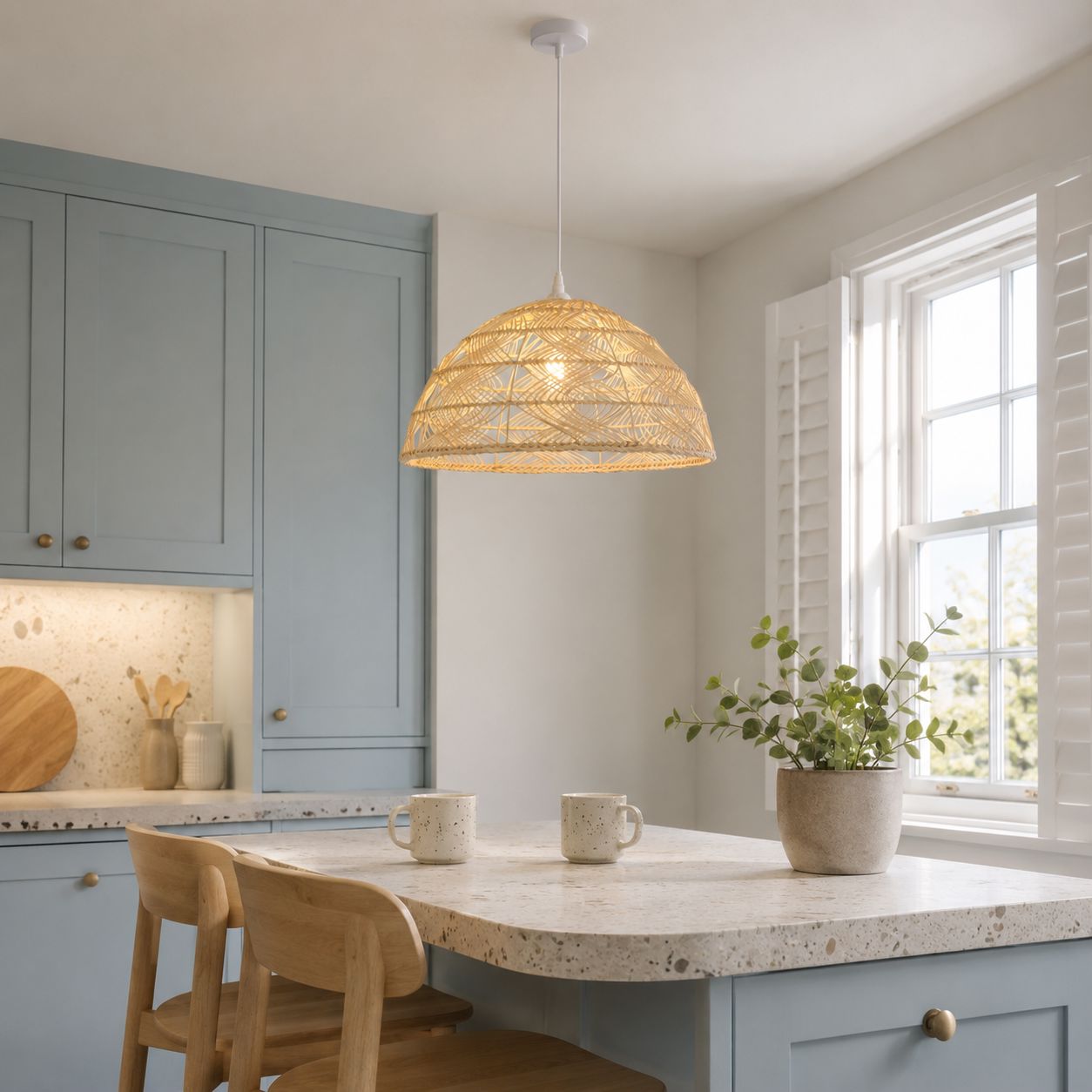 Lightsin Handwoven Rattan Dome Pendant Light for a Warm & Cozy Glow Lightsin UK 