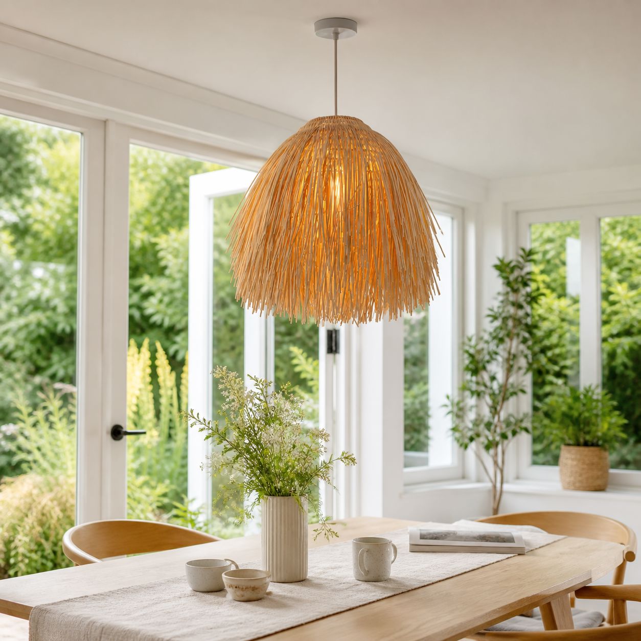 Lightsin Scarecrow Rattan Pendant Light Lightsin UK 