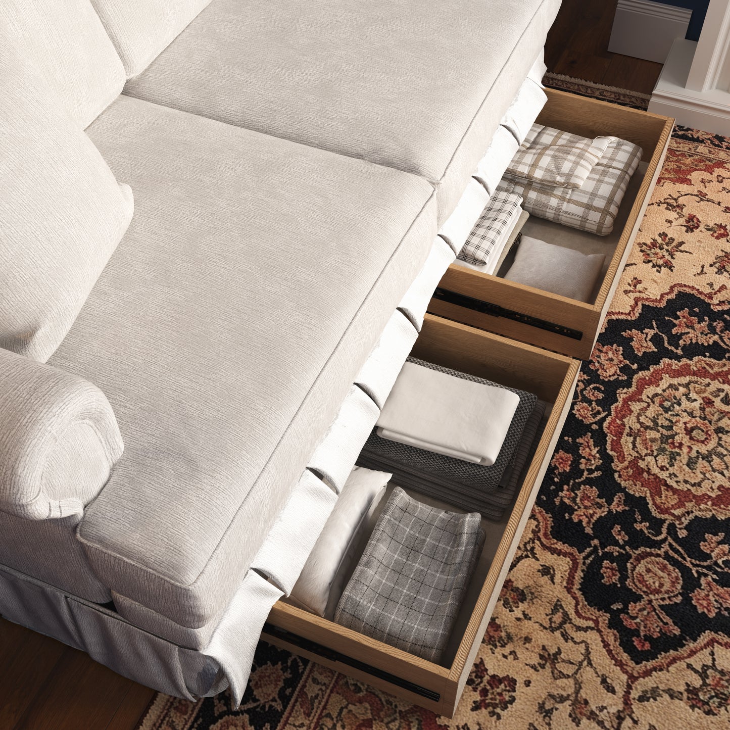 Kensington Chesterfield Style Retro Sofa with Storage