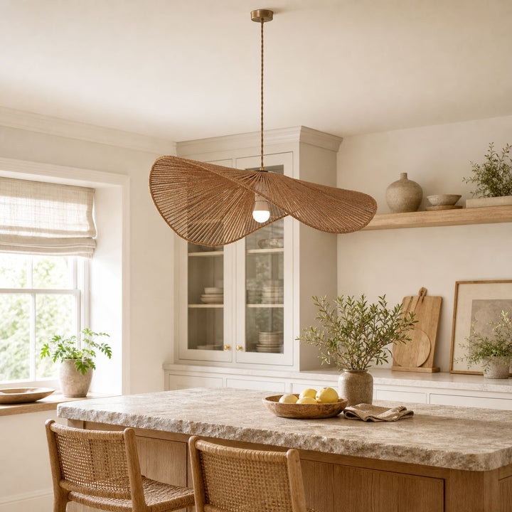 Lightsin Vintage Simple Creative Handwoven Hemp Rope Pendant Light Fixture Lightsin UK 
