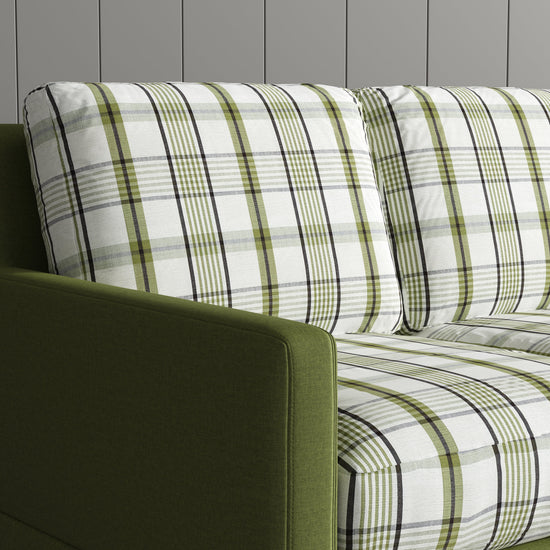 Cottonfy Country Check Sofa with Removable Skirted Covers Living and Home 