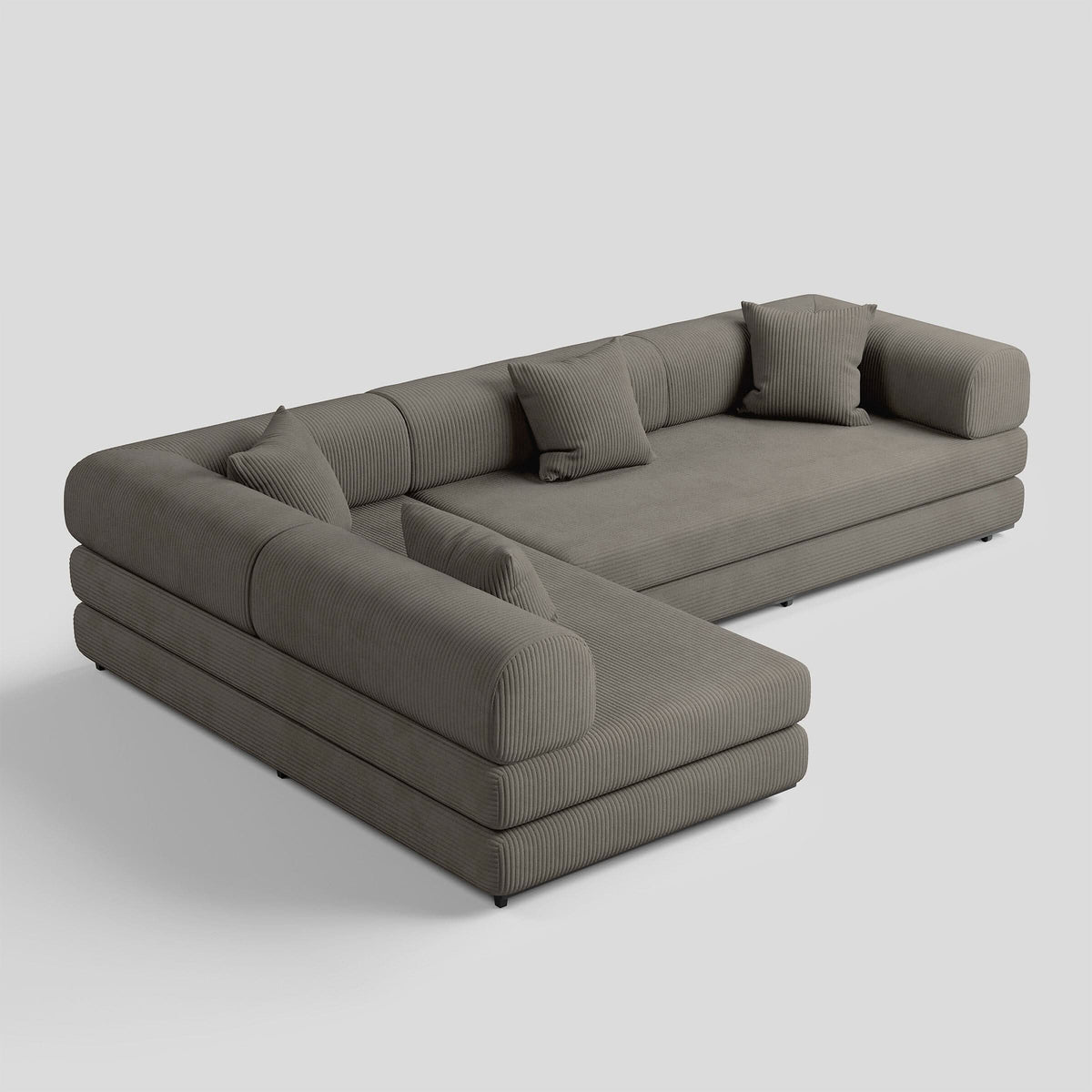 Cottonfy Matcha Toast Sofa Bed May Sale Cottonfy UK Dark Grey Corner 