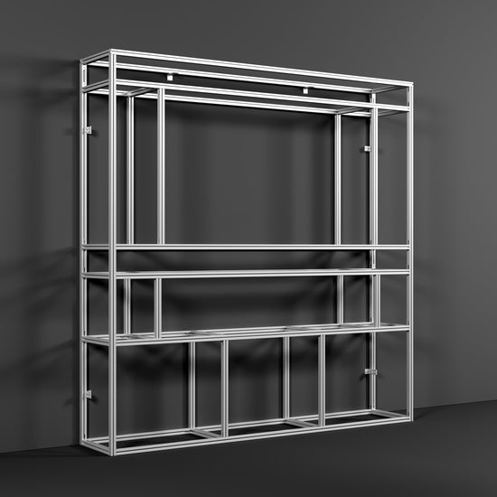 Easy-to-Install Aluminum Profile Media Wall Frame