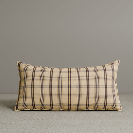 🎁 Exclusive Waist Cushion in Cocoa Checkered Cotton Linen, 56*27*12 CM (100% off)