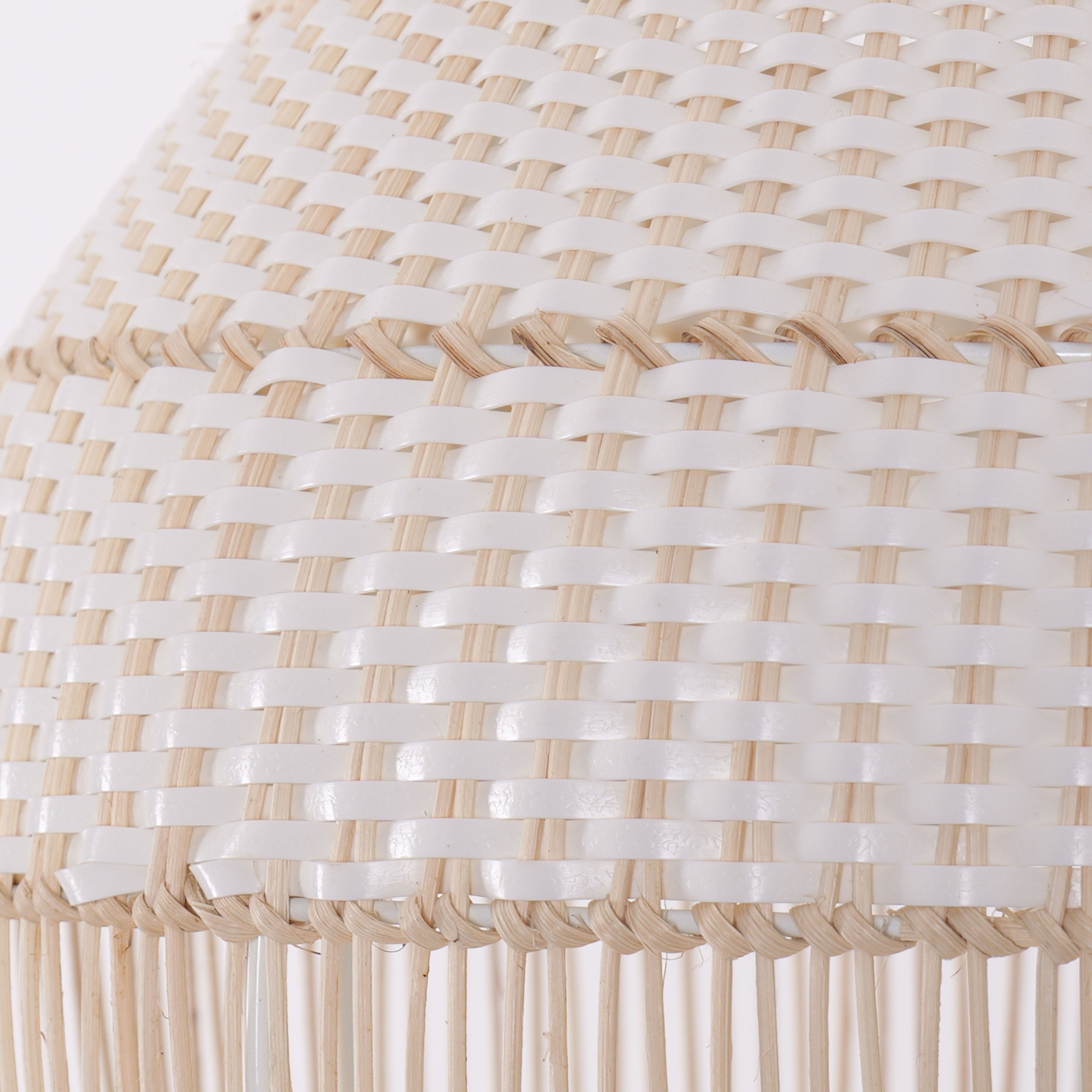 Living Nest UK Handwoven Rattan Pendant Light for Kitchen and Boho-Style Interiors Living Nest UK
