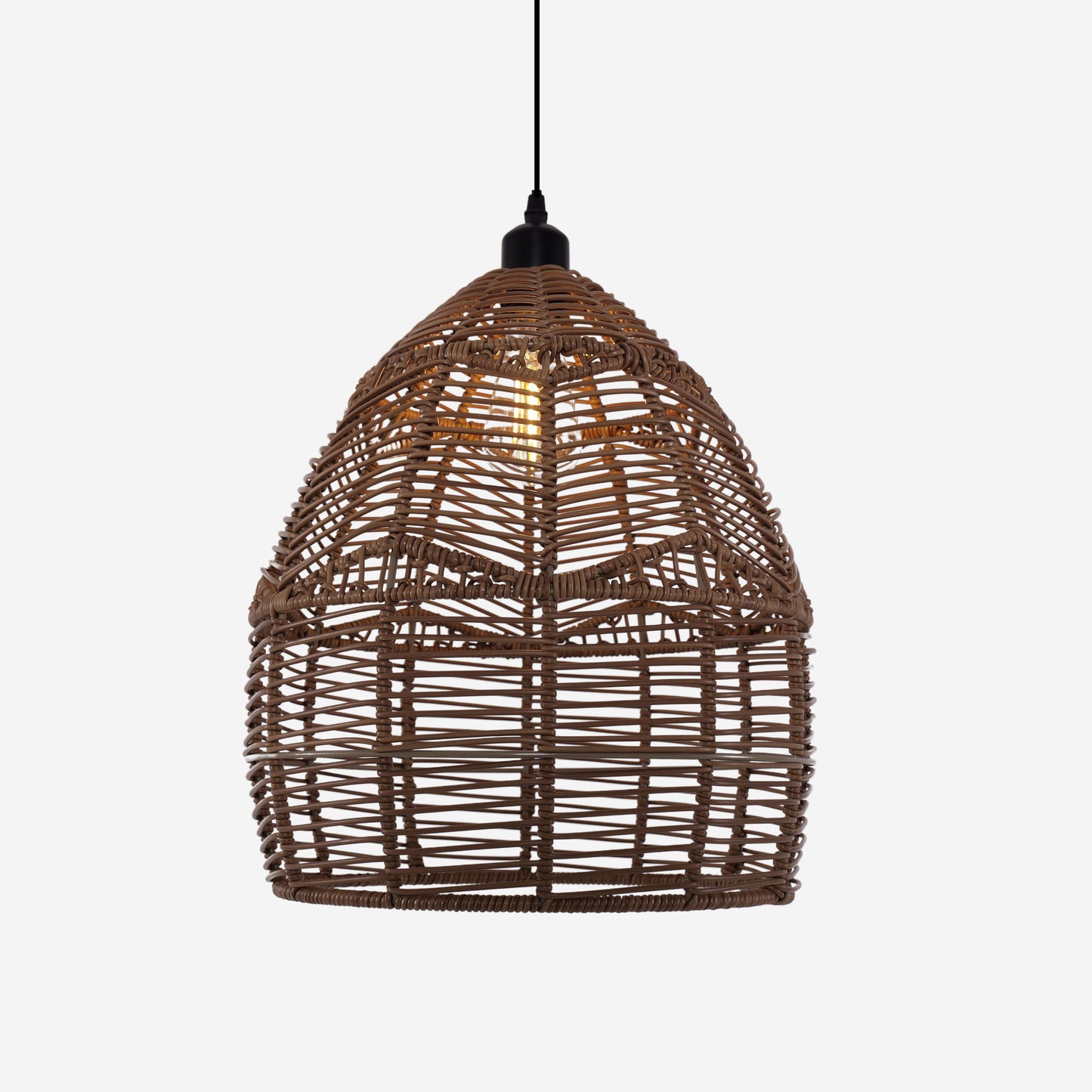 Living Nest UK Bohemian Woven Rattan Pendant Light Wicker Ceiling Fixture Living Nest UK