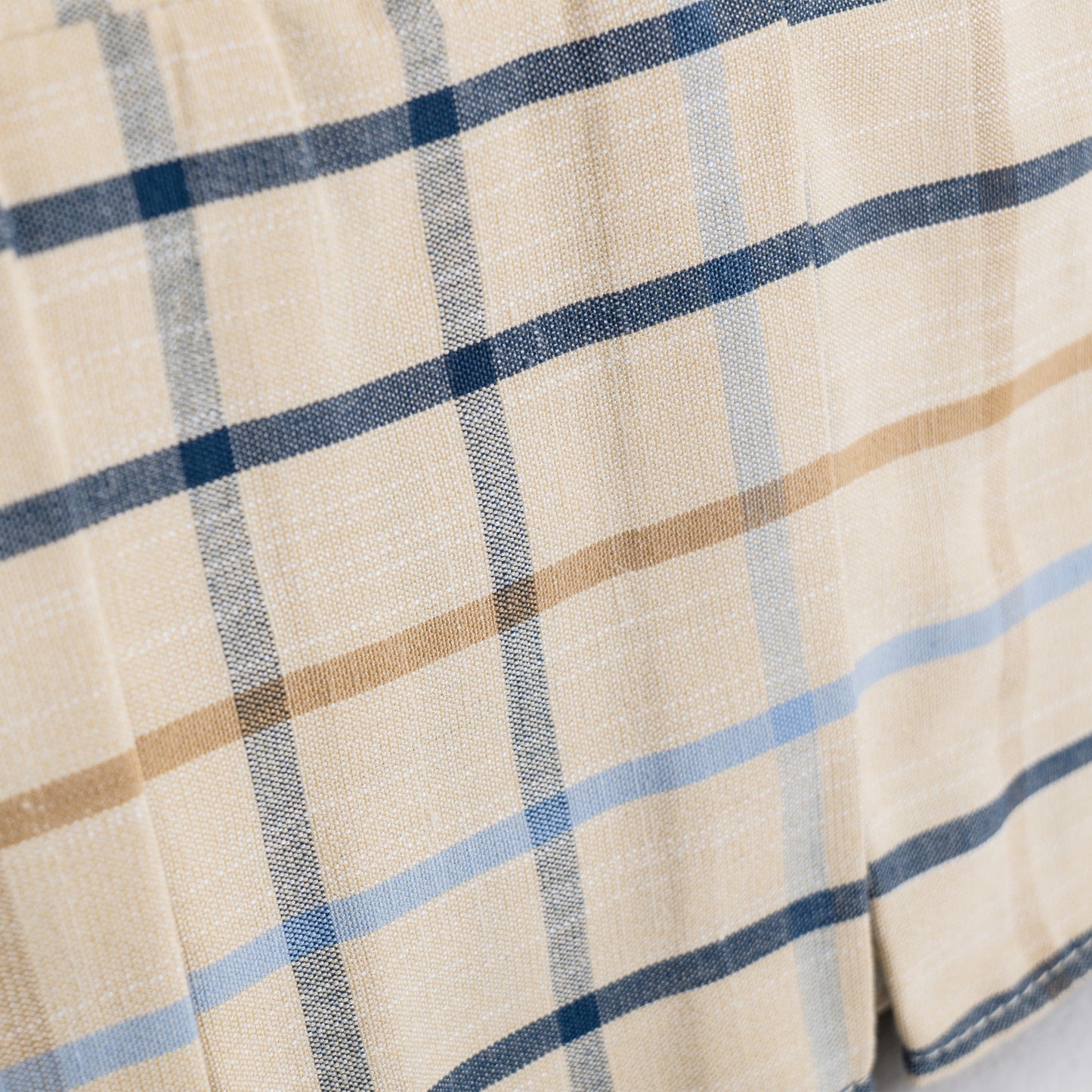 Country Check Sofa with Removable Skirted Covers