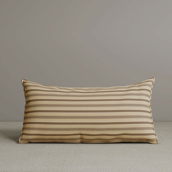 Exclusive Waist Cushion in Cocoa Striped Cotton Linen, 56*27*12 CM Cottonfy UK 1 PC In Stock 
