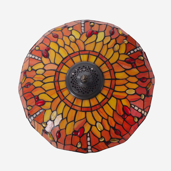 Tiffany Table Lamp | Handcrafted Stained Glass Dragonfly Series