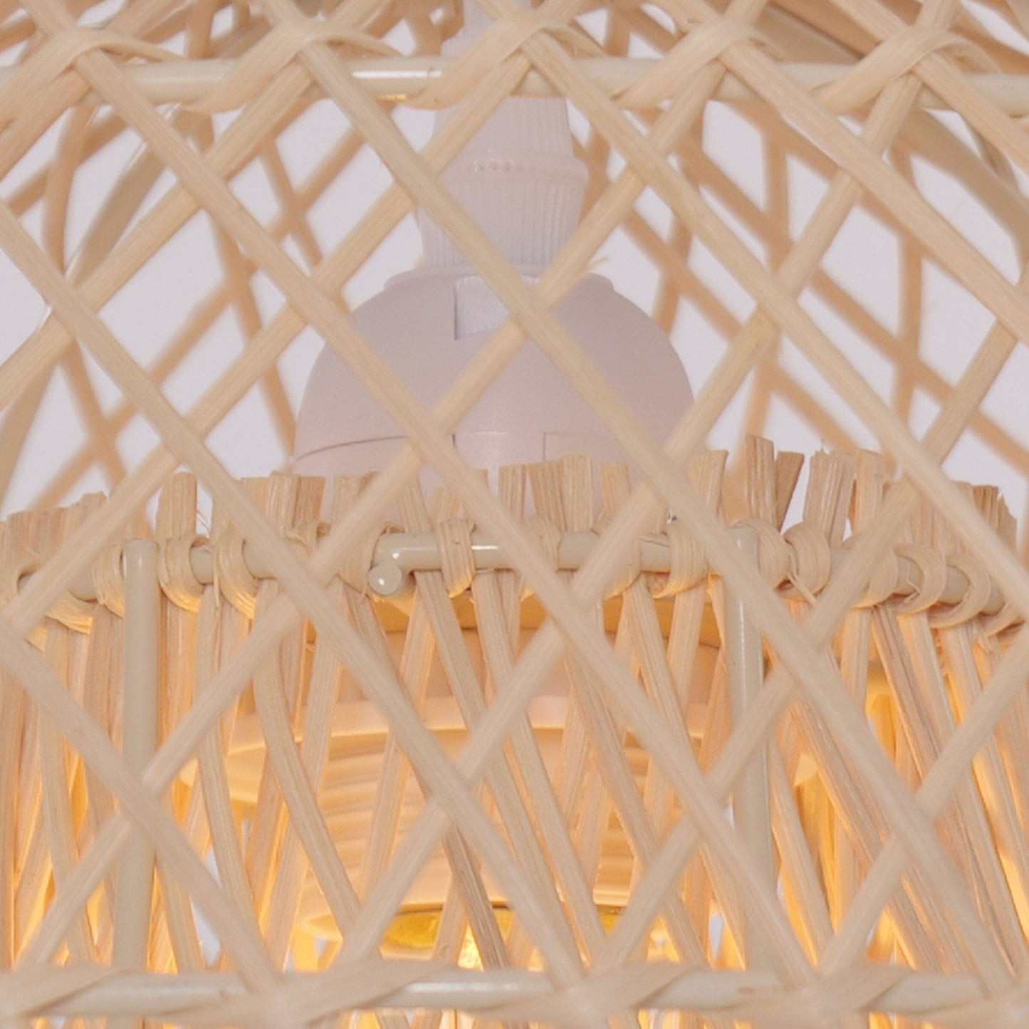 Lightsin SolNest Boho Rattan Hanging Lamp Lightsin UK 