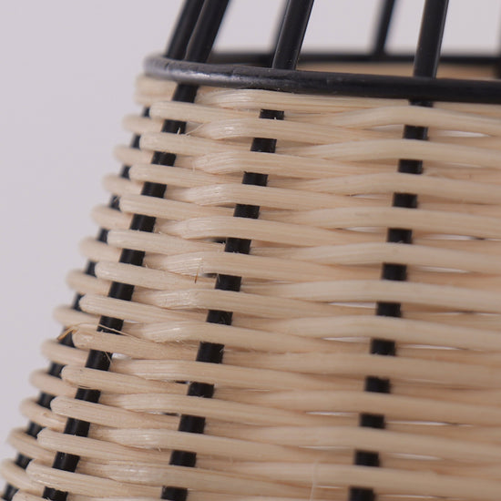 Living Nest UK Bell-Shaped Rattan Pendant Light for Timeless Rustic Elegance Living Nest UK