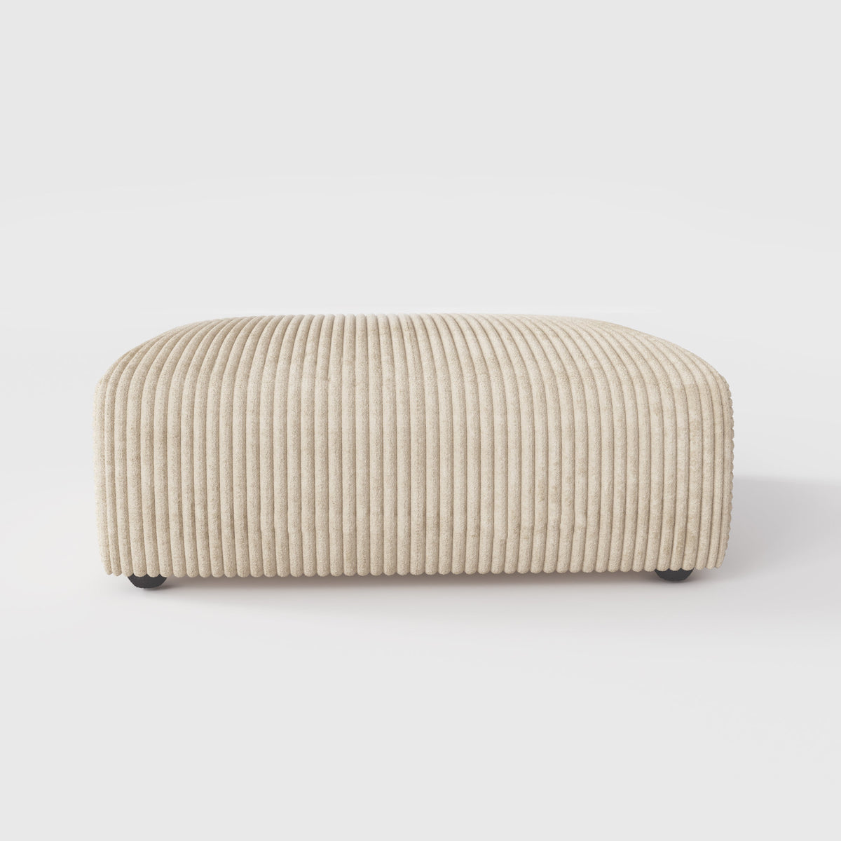 Corduroy Modular Wide Seat Chaise Sofa Block