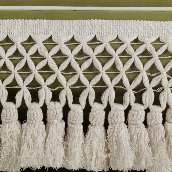 Country Fringe Skirt Sofa for Relaxed Home Living