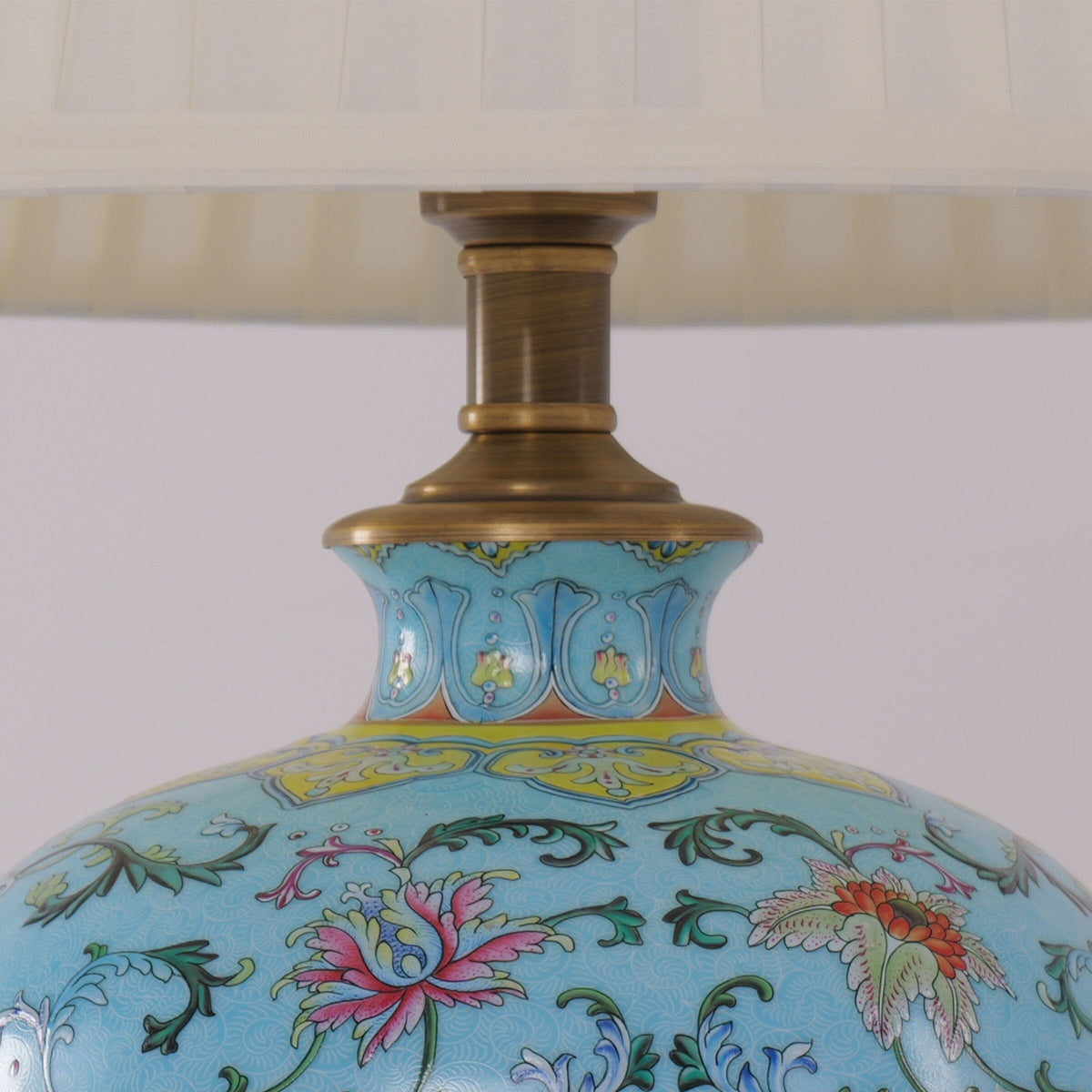 Lightsin Colorful Handcrafted Ceramic Table Lamp - Ideal for Bedroom, Desk & Living Room Lightsin UK