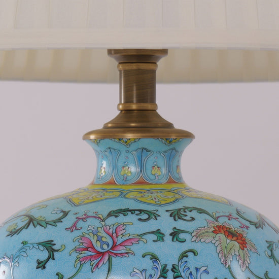 Lightsin Colorful Handcrafted Ceramic Table Lamp - Ideal for Bedroom, Desk & Living Room Lightsin UK