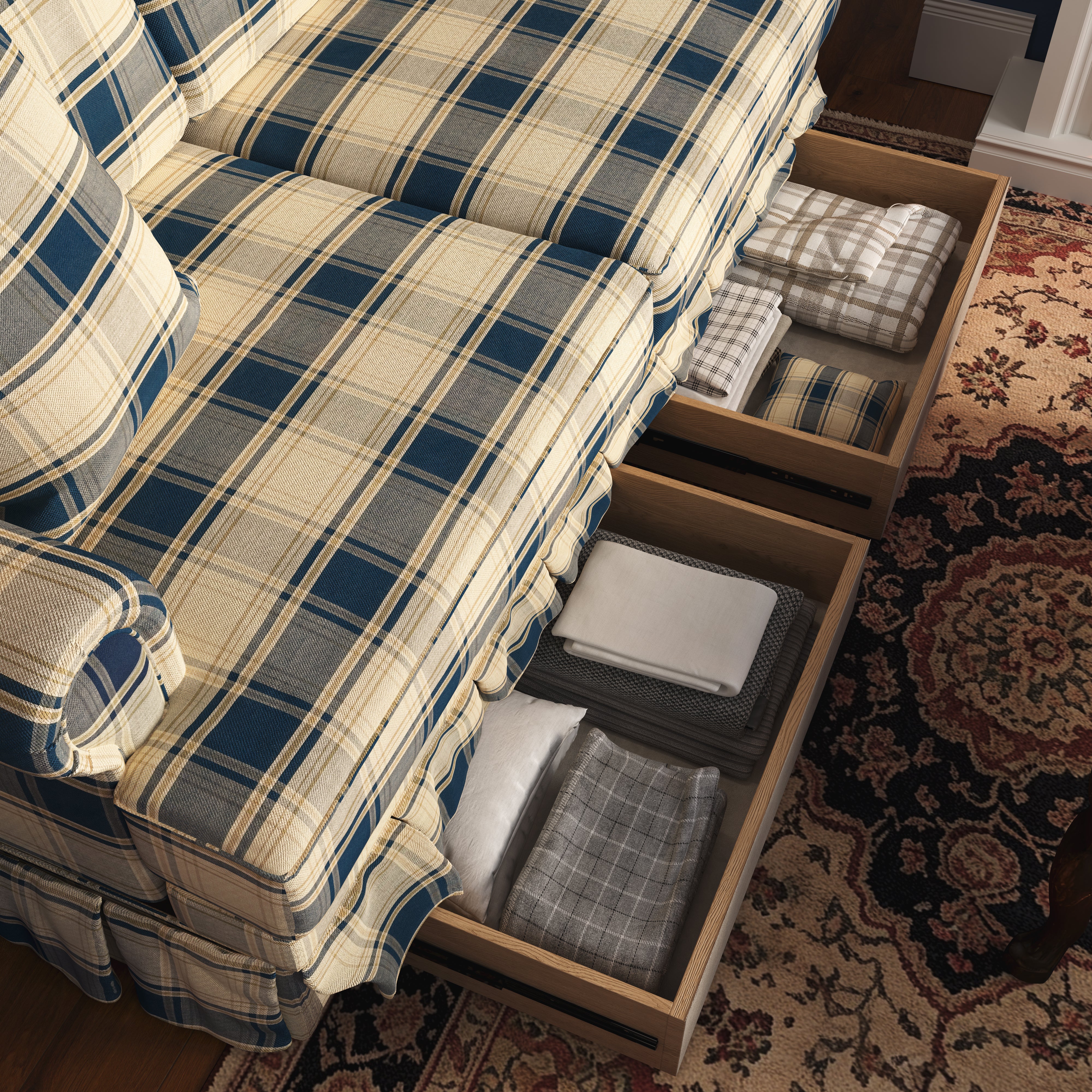 Kensington Chesterfield Style Retro Sofa with Storage