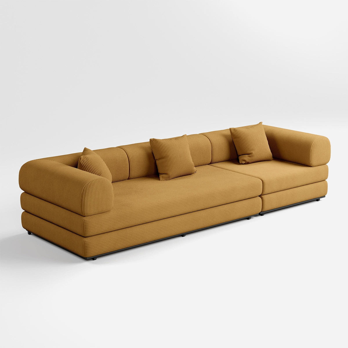 Cottonfy Matcha Toast Sofa Bed May Sale Cottonfy UK Mustard 300 CM 