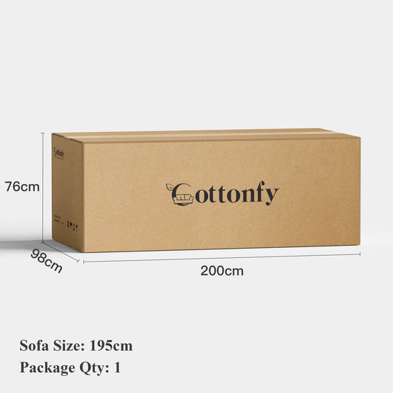 Creamy Tofu Block Pullout Sofa Bed with Storage