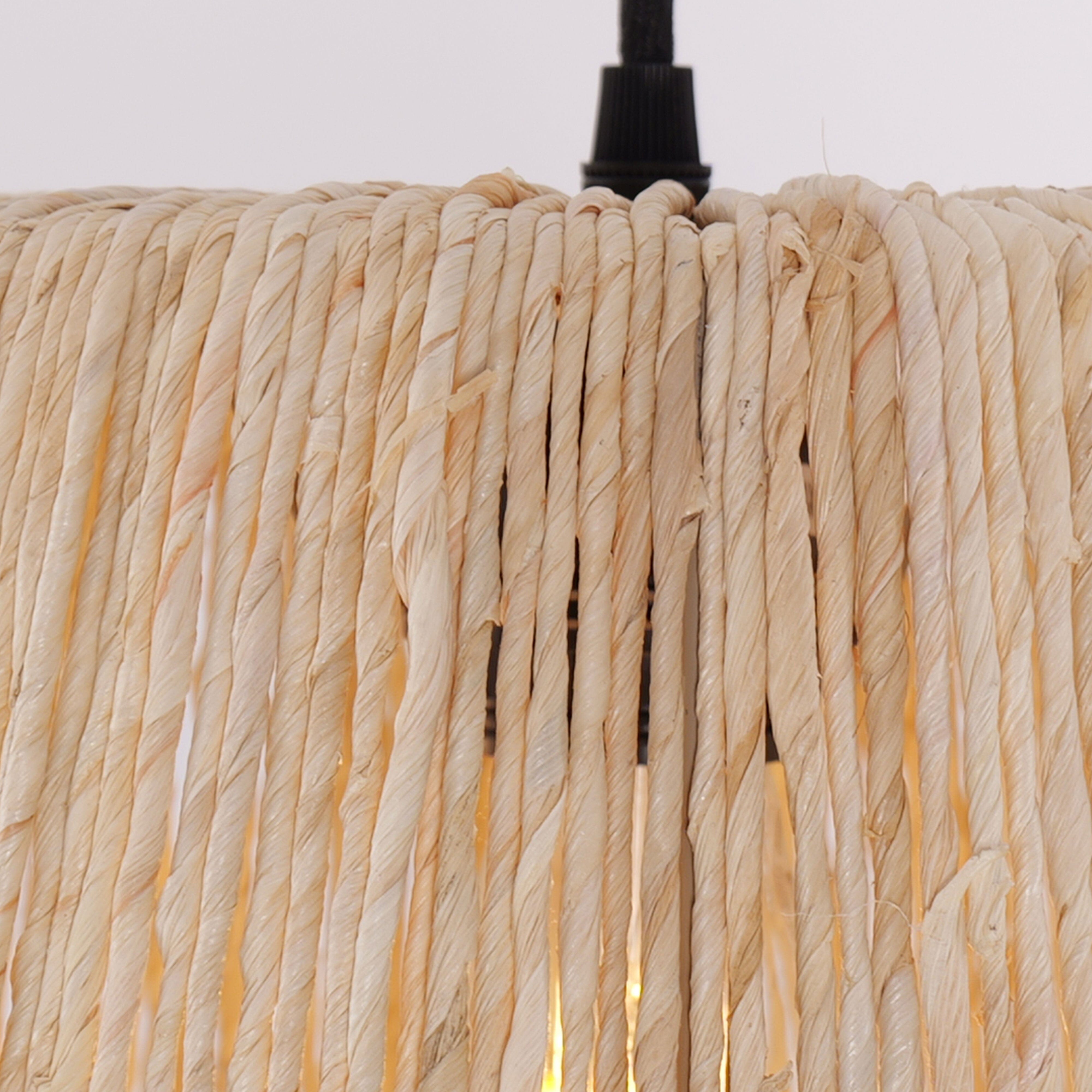 Living Nest UK Rustic Hemp Rope Woven Pendant Light for Cozy Interiors Living Nest UK