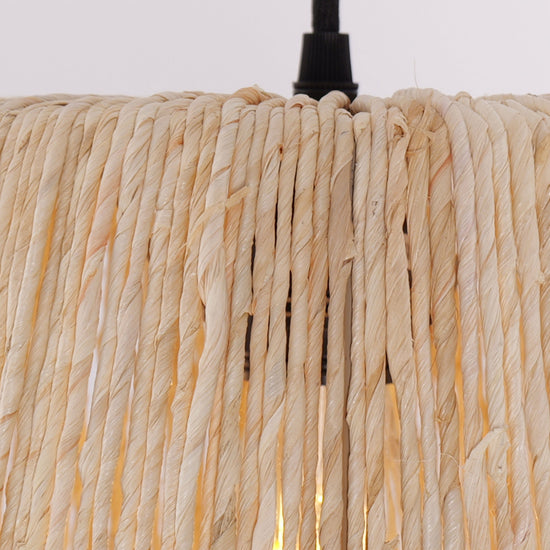 Living Nest UK Rustic Hemp Rope Woven Pendant Light for Cozy Interiors Living Nest UK