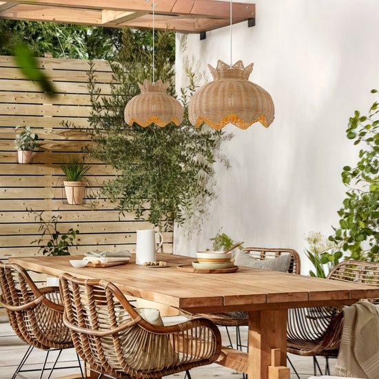 Lightsin Handwoven Paper Rope Pendant Light for a Natural & Cozy Ambiance Lightsin UK 3 Units 