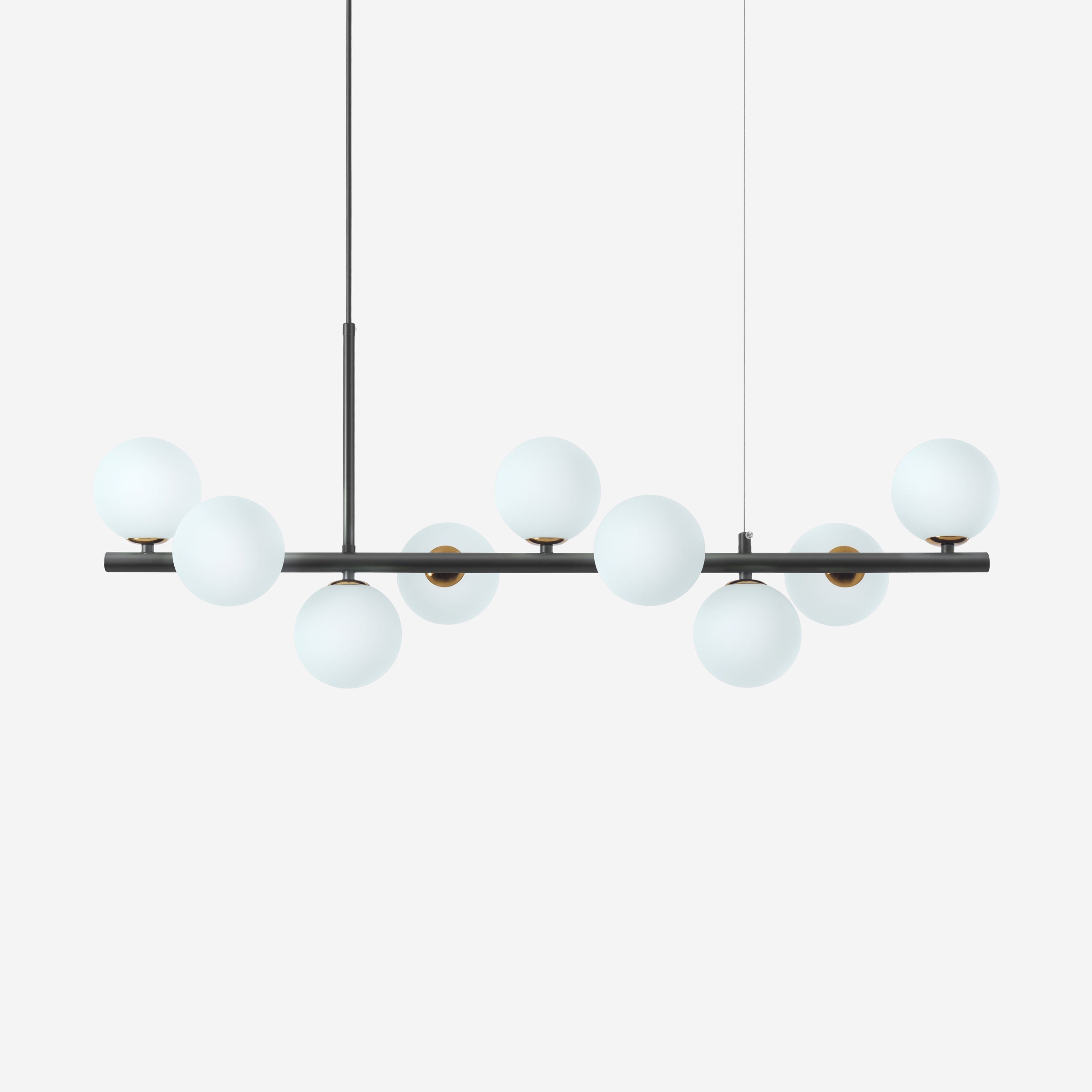Cumulus - Modern Metal Chandelier with LED White Shade