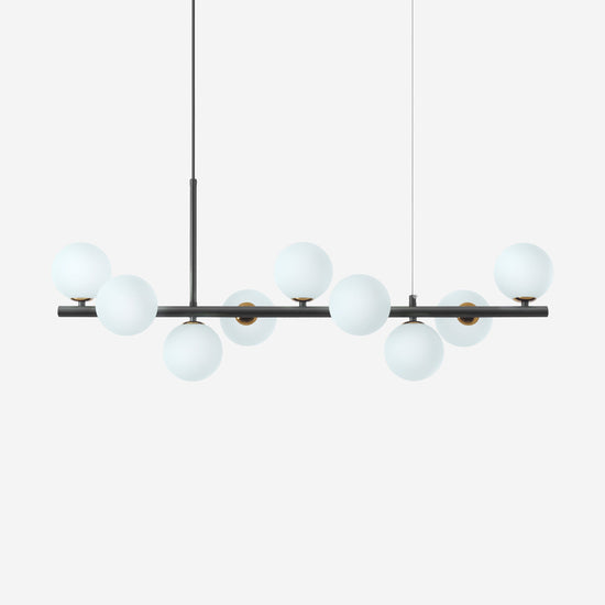 Cumulus - Modern Metal Chandelier with LED White Shade