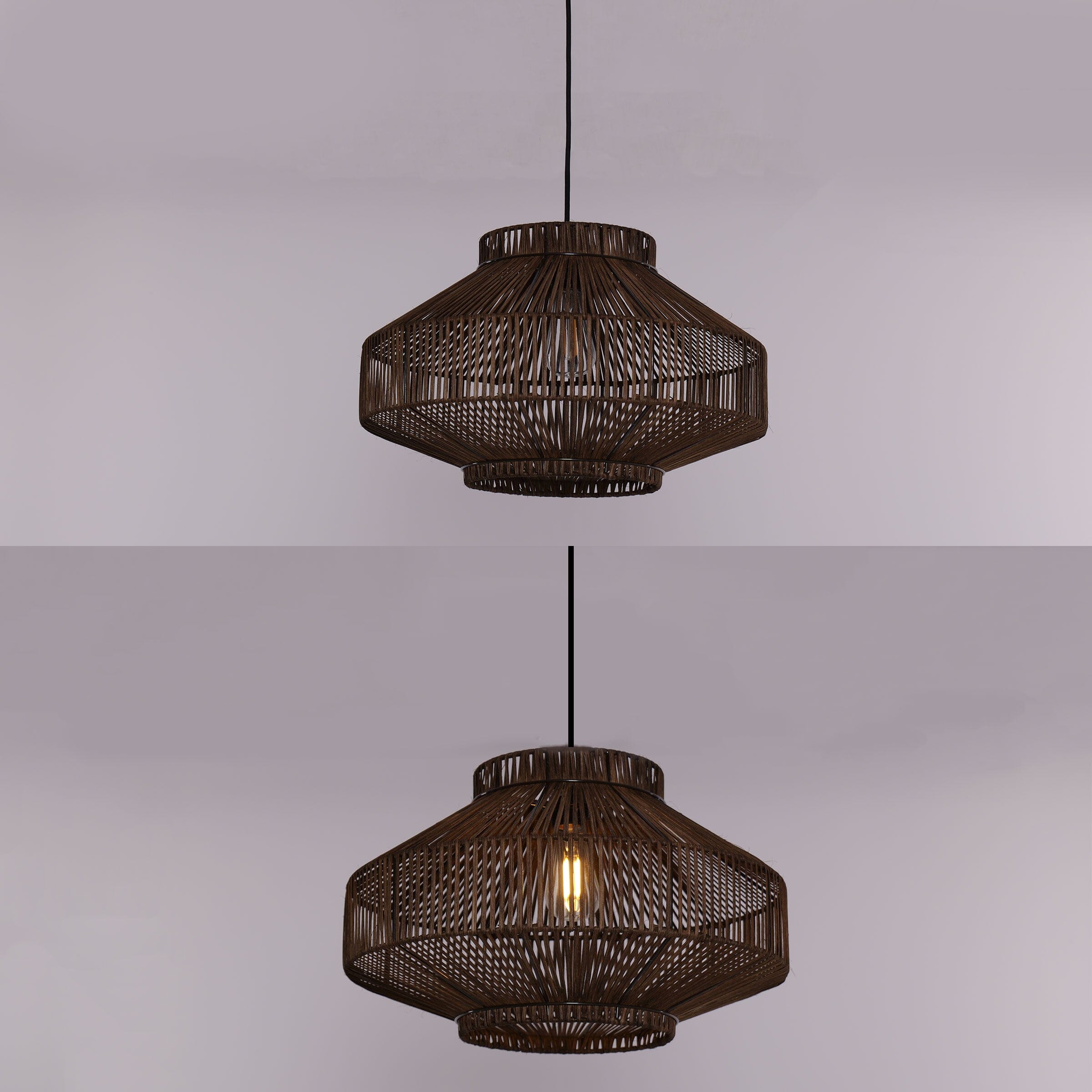 Living Nest UK Rattan Pendant Light for Modern Boho Interiors Perfect for Kitchen Pendant Lighting and Living Spaces Living Nest UK
