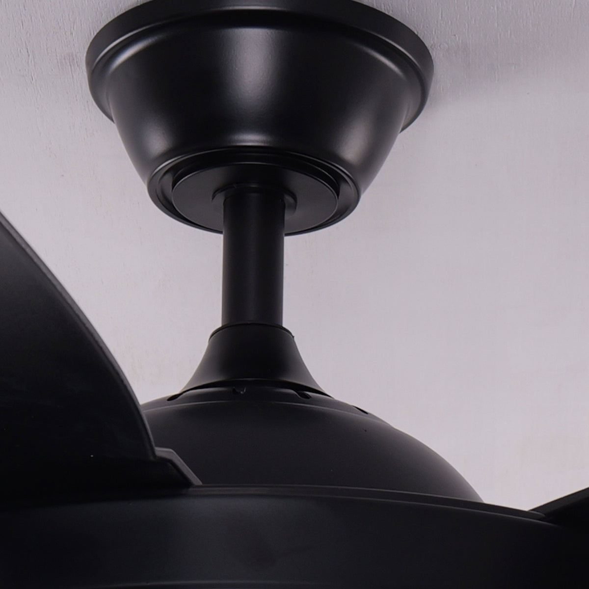 Living Nest UK Modern Smart Black Ceiling Fan Light with Remote and 6 Speeds Living Nest UK