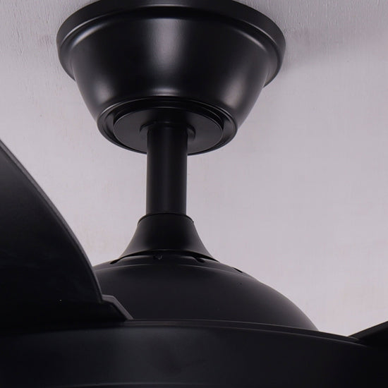 Living Nest UK Modern Smart Black Ceiling Fan Light with Remote and 6 Speeds Living Nest UK